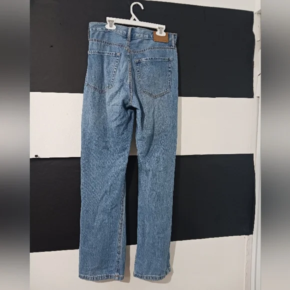 Aeropostale Women 90's baggy medium blue destroyed jeans - Picture 10 of 15